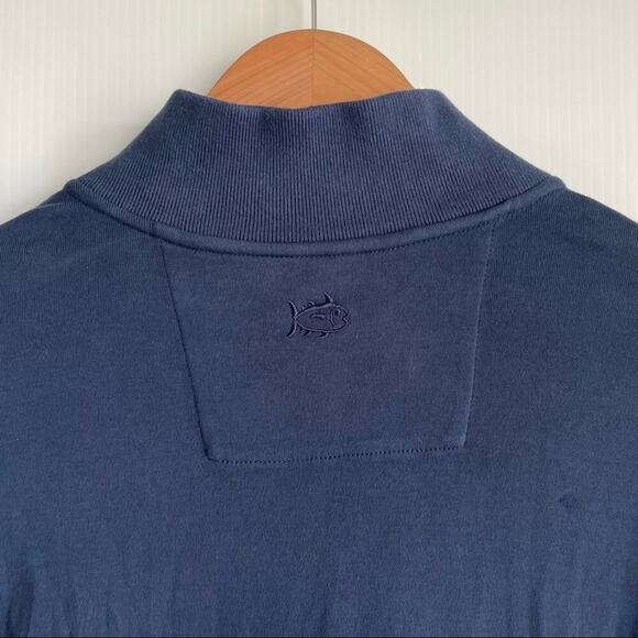 🆕 Skipjack 1/4 Zip Pullover in Blue Depths by Southern Tide NWT Navy sz Small - Picture 8 of 9